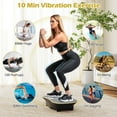 thumbnail image 4 of Goplus Vibration Plate Exercise Machine with 10 Speed Intensities Remote for Home Fitness Blackk, 4 of 10