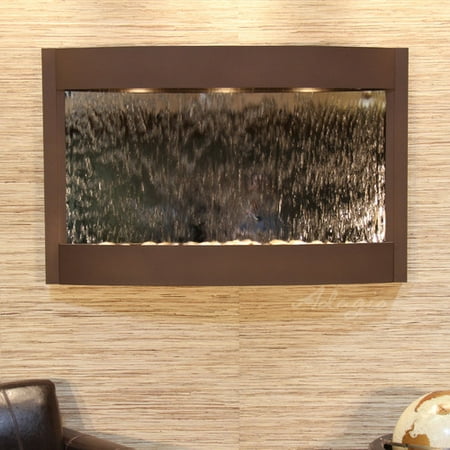 - Adagio Fountains Calming Waters Natural Stone/Metal Wall Fountain with Light
