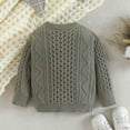 thumbnail image 3 of VNKIDY Boys Sweaters Children's Autumn Baby Contrast Sweater Western Style Kids Crew Neck Knit Solid Long Sleeve Outfit Cozy Knitwear, 3 of 6