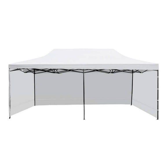 Toldo Plegable Jardimex 6x3m Blanco