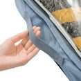 thumbnail image 4 of Grande Capacité Quilt Sac de Rangement, Garde-Robe Vêtements Sac de Rangement Transparent 100x45x15cmA Modèle, 4 of 8