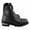 Black, variant on Milwaukee Leather MBM102 Men's Black Smooth Double Sided Zipper Entry Motorcycle Leather Boots 10