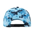 thumbnail image 2 of TOPTIE Quick Dry Trucker Cap 5 Panel Waterproof Snapback Mid Profile Polyester Baseball Cap-Blue Camo, 2 of 8
