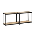thumbnail image 3 of Edsal Adjustable 4 Shelf Steel Storage Organization Shelving Unit, Black, 3 of 7