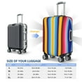 thumbnail image 4 of Uemuo Yellow Blue Mexican Blanket Stripes Printed Washable Luggage Cover - Fashion Suitcase Protector Fits 18-32 Inch Luggage-Large, 4 of 7