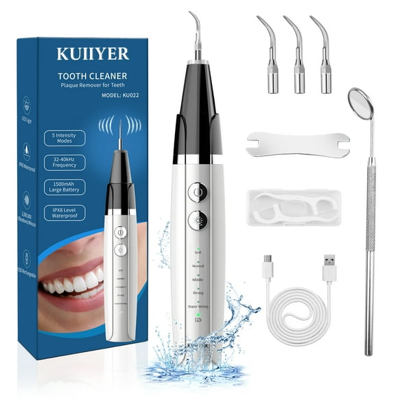 KUIIYER Plaque Remover for Teeth - Tartar Remover for Teeth, Dental Calculus Remover Teeth Cleaning Kit