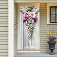 thumbnail image 6 of Luxcidy 1pcs Easter Door Cover, Happy Easter Door Cover Easter Bunny Front Proch Door Sign Banner, for Front Door Welcome Spring Easter Seasonal Hanging Decorations(70" X 35"), 6 of 7