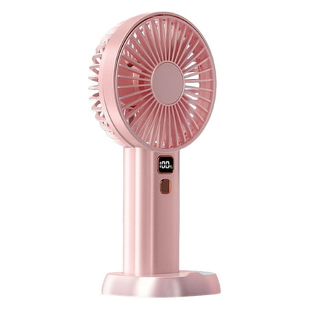 

Quiet Personal Small Fan for Home Digital Display Handheld Fan Rechargeable Mini USB Charging Fan Desktop Student Portable Fan