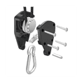 thumbnail image 3 of 4 Pack 1/8 Inch Adjustable Heavy Duty Rope Hanger Ratchet Grow Light Fixtures, Reinforced Metal Internal Gears, 3 of 7