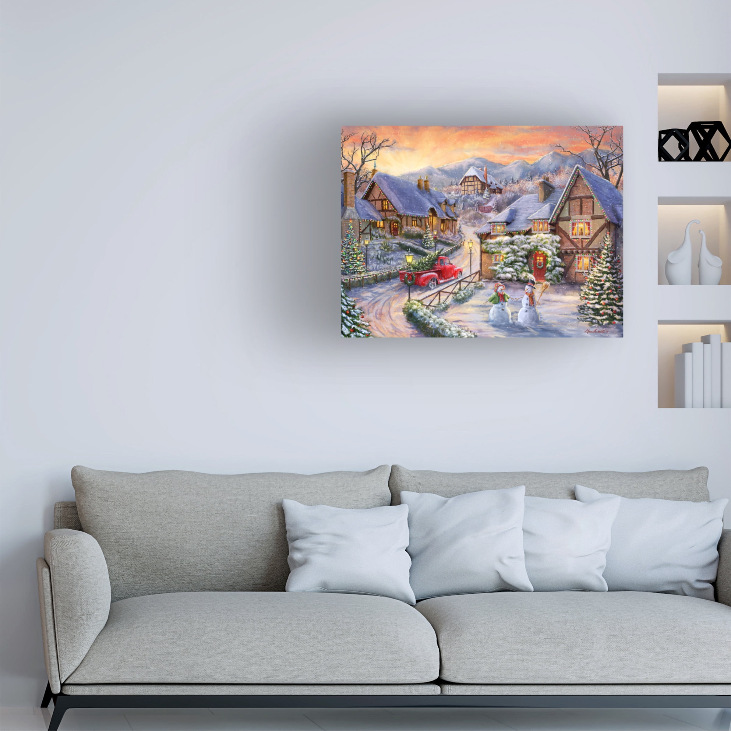 ALI Corti 'Bringing Home The Tree' Canvas Art