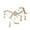 White, variant on Portable Horse Pin Comfortable Wear Jewelry With Polished Finish for Daily Wear