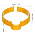 thumbnail image 3 of MasteelfCA 4 Pcs Pinces de Rangement pour Rouleau de Feuille de Film Vinyle pour Autocollant de Voiture - Taille P (Jaune), 3 of 7