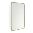 thumbnail image 4 of TEHOME Garnes Recessed or Surface Mount Framed Medicine Cabinet with Adjustable Shelves 24'' x 36'' - Brushed Gold, 4 of 11