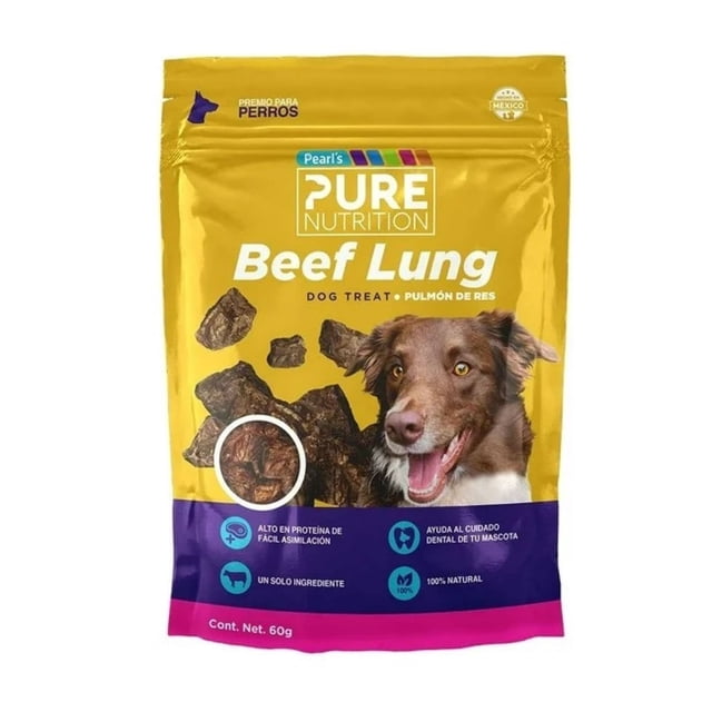 Premios Pearl's Pure Nutrition Beff Lung For Dog 60 g