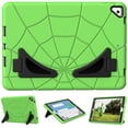 thumbnail image 2 of TECH CIRCLE for iPad 9/8/7 Generation 10.2 inch 2021 & 2020 and 2019 version ,Kids Protection,Heavy Duty Shock Resistant Rugged Protection case,with Kickstand for Kids ,Green+Black, 2 of 7