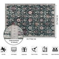 thumbnail image 7 of Moynesa 2'x3' Moroccan Trellis Area Rug, 2x3ft Entry Rug Non-Slip Washable Indoor Door Mat, Small Oriental Accent Throw Rug for Bedroom Kitchen Entryway Bathroom Black, 7 of 7