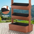 thumbnail image 6 of NAIZEA Vertical Wooden Raised Garden Bed, 5 Tier Garden Planters Freestanding Wood Plant Stand Flower Rack Wooden Planter Box for Plants Herbs Flowers Vegetables Outdoor Indoor Gardening, 6 of 9