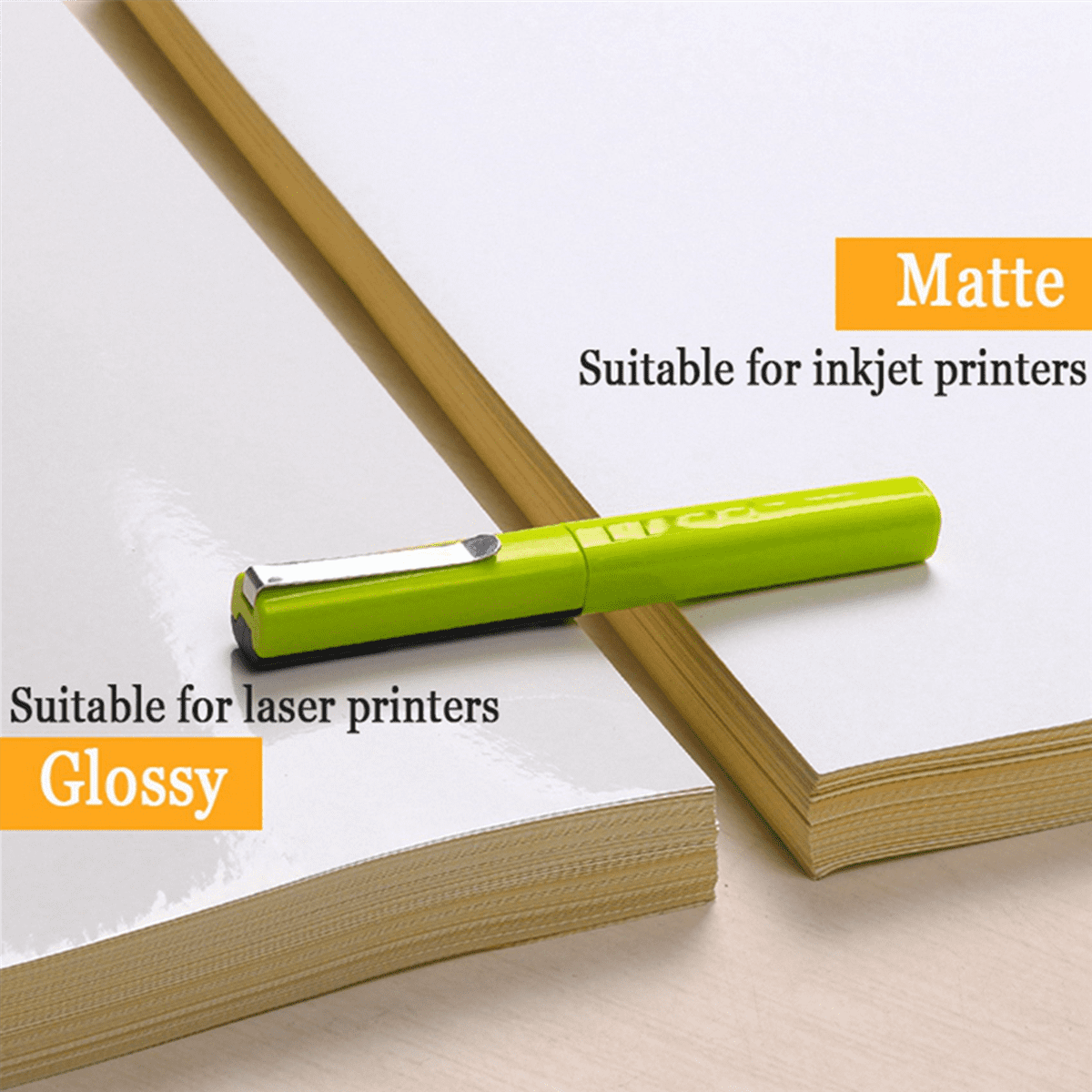 150 Sheets A4 White Self Adhesive Waterproof Sticker Label Glossy Paper for Inkjet Printer Copier