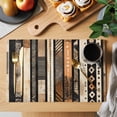 thumbnail image 2 of Retro Boho Geometric Placemats Set of 4 Abstract Southwestern Ethnic Place Mats Indoor Wipeable Table Mats Washable Cloth Dining Table Placemats for Kitchen Holiday Party Home Decor 13x19 Inch, 2 of 9