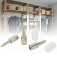 thumbnail image 3 of Self Tapping Screw Layer Plate Holder Wardrobe Storage Rack Screw Fixed Support, 3 of 11