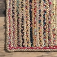 thumbnail image 4 of nuLOOM Aleen Braided Cotton/ Jute Rug, 3' x 5' Oval, Multi, 4 of 4
