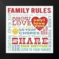 thumbnail image 2 of Marrott, Stephanie 12x12 Black Modern Framed Museum Art Print Titled - Family Rules, 2 of 5