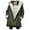 Army Green, variant on Womens Plus Size Winter Coats Warm Sherpa Fleece Lined Jackets Hooded Parka Faux Long Sleeve Coat Outerwear with Pockets(4X-Large,Gray)