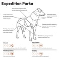 thumbnail image 3 of JTAOT Expedition Parka, Winter Dog Coat, Bilberry, 32 in, 3 of 6