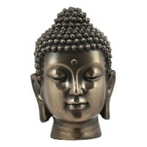 Ebros Shakyamuni Buddha Gautama Ushnisha Head Statue 6.5" Tall (Bronze Patina)