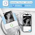thumbnail image 4 of Portable Photo Printer, Mini Wireless Instant Photo Printer, BT Wireless Thermal Printer Mobile Printer, Label List Photo Printer, for Photo, Receipt, 4 of 5