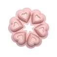 thumbnail image 1 of Matsuzay Moldes de silicona en forma de corazón, 6 tazas, molde para hornear, utensilios para hornear, decoración de cupcakes, accesorios de cocina, Herramientas y accesorios para hornear Rosa Matsuzay HA080602-01, 1 of 6