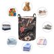 thumbnail image 4 of Balery Moonlit Crow Blossoms Cesta de ropa redonda con asas, impermeable, independiente, para ropa, juguetes, dormitorio y familia-Medium, 4 of 6