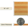 thumbnail image 4 of PowerSellerUSA Tivoli Self Adhesive Vinyl Floor Tiles, 45 Pcs Contemporary Peel and Stick Tile, 12" x 12" Square DIY Flooring Tiles for Kitchen, Bedroom, Bathroom - Light Oak Plank, 4 of 5