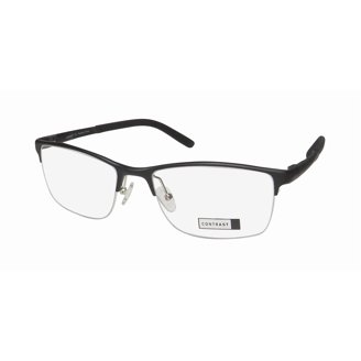 Emozioni 4405 Semi-Rimless Cat Eye/Butterfly Blue Eyeglasses  display picture 1