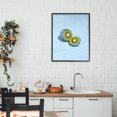 thumbnail image 3 of Stupell Industries Contemporary Blue Glimmer Kiwi Black Framed Giclee Art, 16 x 20, by LISH Creative, 3 of 8