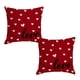thumbnail image 2 of Valentine's Day Pillow Covers 18x18 Inch Set Of White Hearts Decor Pillow Covers Valentine's Day Cushion Case Decoration For Sofa Couch Gift Red, 2 of 7
