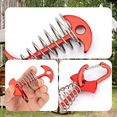 thumbnail image 3 of 12PCS Tent Stakes Aluminum Deck Tie Down, Deck Anchor Pegs, Tent Rope Tighteners with Spring Buckle Red, 3 of 6