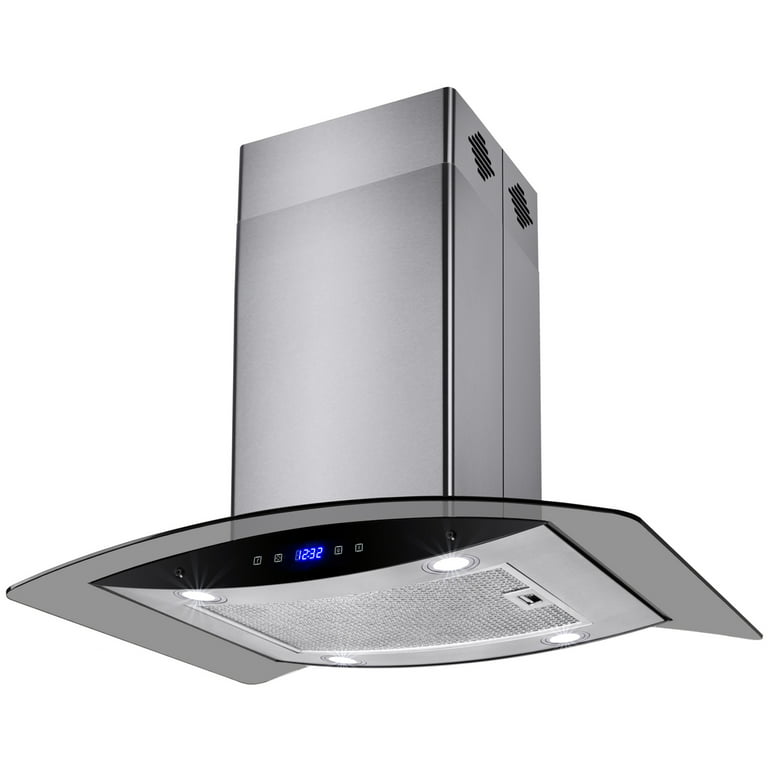 IKTCH 30 Inch Under Cabinet Range Hoods with 900-CFM, 4 Speed Gesture  Sensing&Touch Control Panel, Stainless Steel Kitchen Hood Vent with 2 Pcs  Baffle Filters,C01-30 