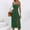 Army Green, variant on Teyfeniy Summer Polka Dot Dress for Women Spaghetti Straps Side Slit Square Neck Sleeveless Dress with Graphic Holiday Casual Vacation Beach Sun Comfy Maxi Dress Fashion Outfit