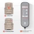 thumbnail image 5 of MCombo Medium Dual Motor Power Lift Recliner Chair with Massage and Heat for Elderly People, Infinite Position, Extended Footrest, Faux Leather 7679 (Cream White, Medium), 5 of 9