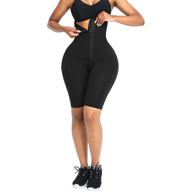 High Waisted Workout Shorts for Women with Pockets- Shapewear