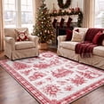 thumbnail image 4 of KUETH 2'x7' Christmas Machine Washable Runner Rug, Non-Slip Rugs for Kitchen, Hallway, Corridor and Entryway, Beige, 4 of 7