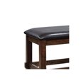 thumbnail image 2 of Maykoosh Southwestern Sensibilities Meagan I Bench , Brown Cherry - 16 X 48 X 18.5 Inches, Upholstery Color Espresso, Tapered Legs, Padded Leatherette Cushions, 2 of 5