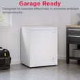 thumbnail image 6 of Frigidaire 5.0 Cu. ft. Garage Ready Chest Freezer, Compact Deep Freezer for Garage, Kitchen, Apartment, White, 6 of 17