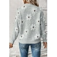 thumbnail image 3 of FOLUNSI Floral Zip Sweater: Plus Size, Stylish & Cozy, 3 of 4