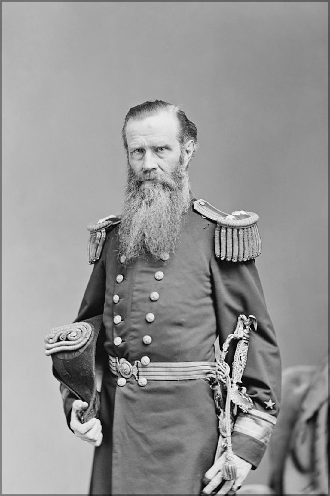 24"x36" Gallery Poster, admiral John Lorimer Worden American Civil War