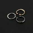 thumbnail image 6 of Claire's Women's Mixed Metal Barred Faux Hoop Nose Rings, Cuff Closure, 3 Pack, 36055, 6 of 6