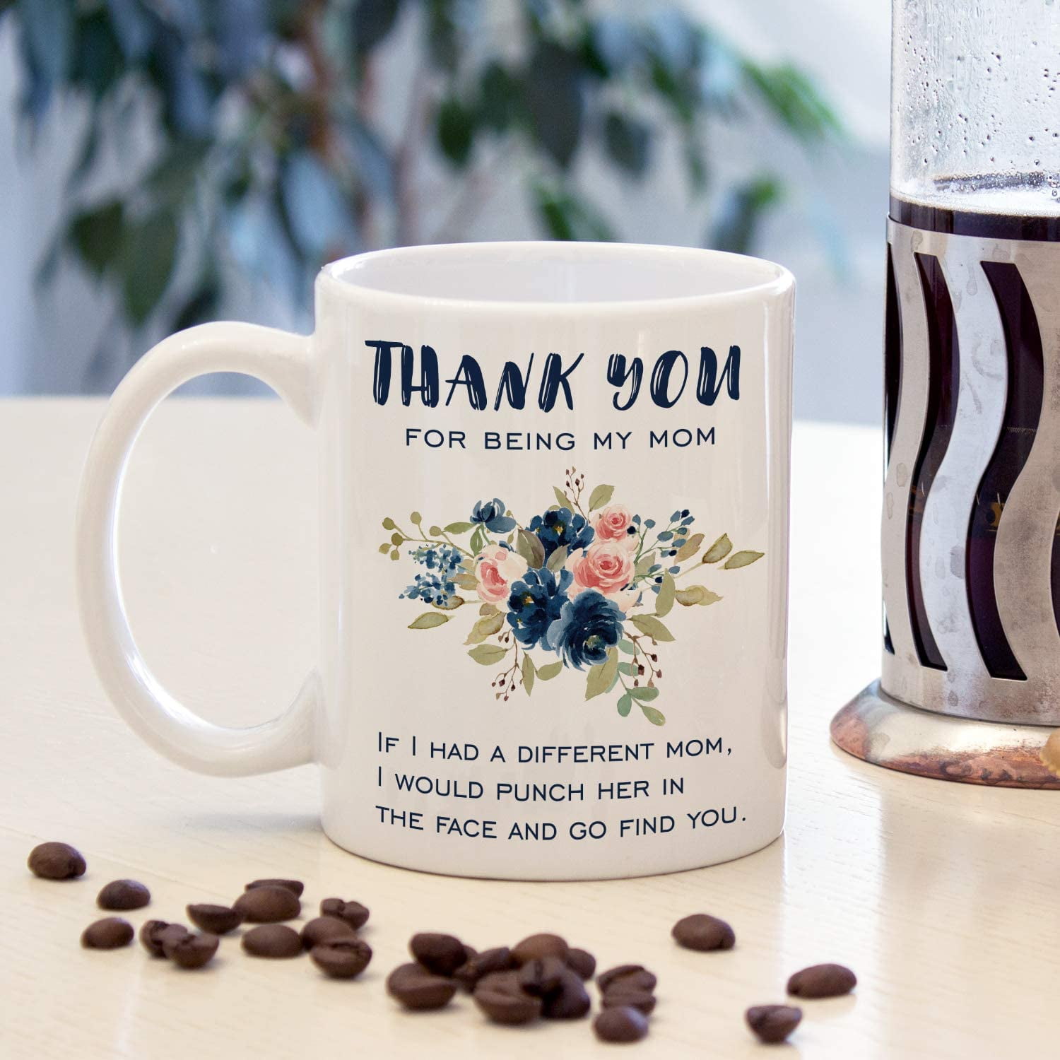 Thanks For Being My Mom Funny Coffee Mug - Best Christmas Gifts for Mom,  Women - Unique Mom Gifts fr…See more Thanks For Being My Mom Funny Coffee  Mug