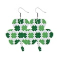 thumbnail image 2 of Pendientes para mujer, regalos para mujer, pendientes de San Patricio, pendientes verdes en forma de gota, joyería, regalo festivo para mujer, pendientes de moda., 2 of 2