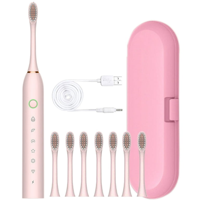 Electric Toothbrush for Adults, Newly Electric Toothbrush with 8 Brush  Heads & Travel Toothbrush Box, 5 Cleaning Modes Electric Toothbrush IPX7  Water